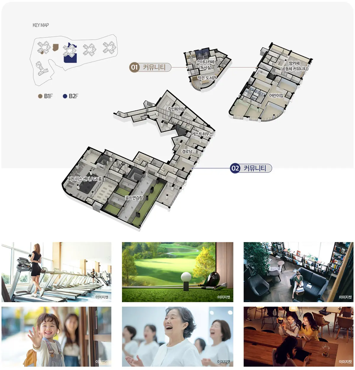 410평 규모의 편의시설 설계도면